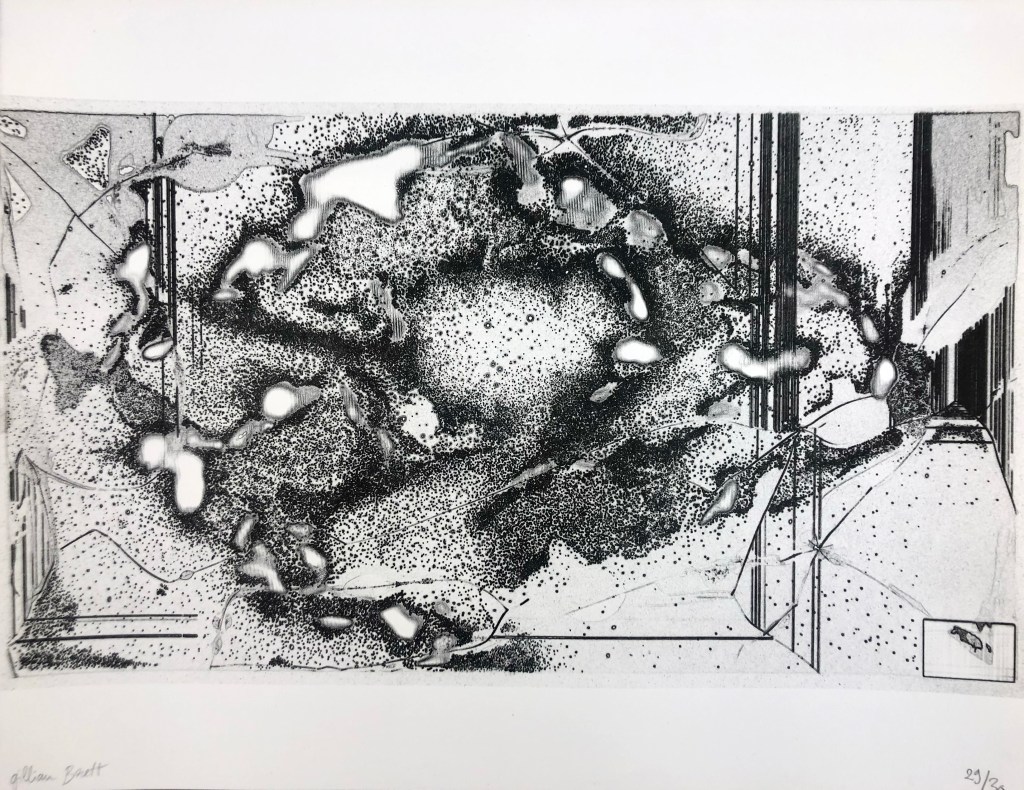 Gillian Brett, “lithograph from LG60LX341C (After Hubble)”,&nbsp;2022