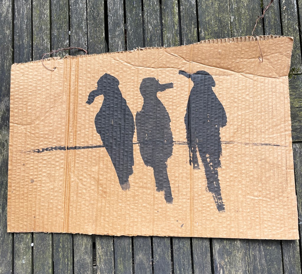 David Horvitz and Ali Eyal, “Crow Paintings”, 2024 (100&nbsp;Euros)