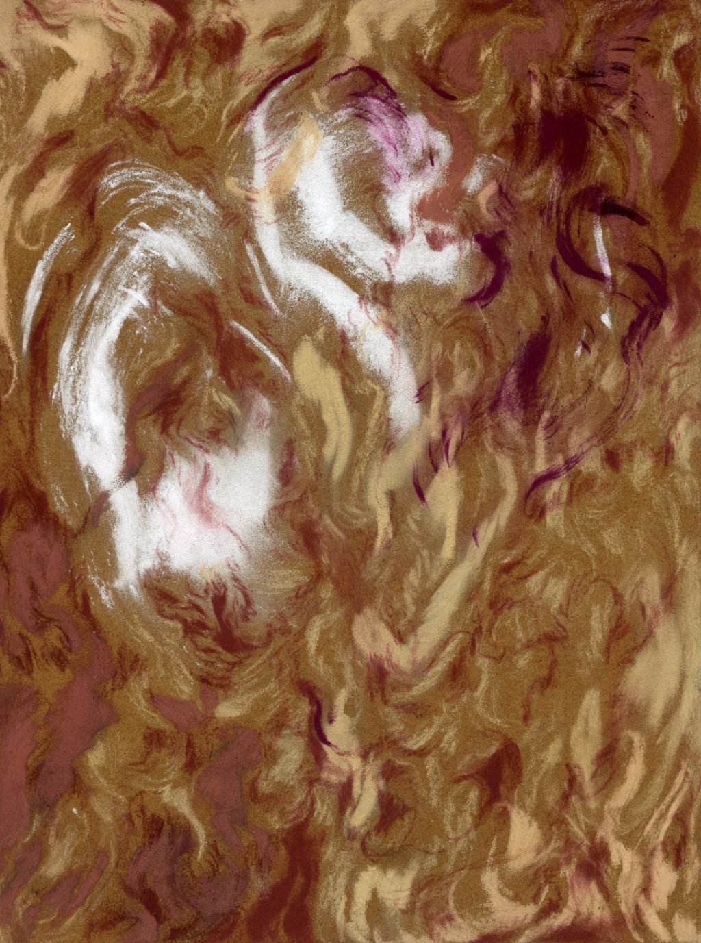 Monia Ben Hamouda, “Untitled (Witnessing the deep deep blackhole we are digging in this earth, waiting for it to swallow us all, one by one), 11”,&nbsp;2025