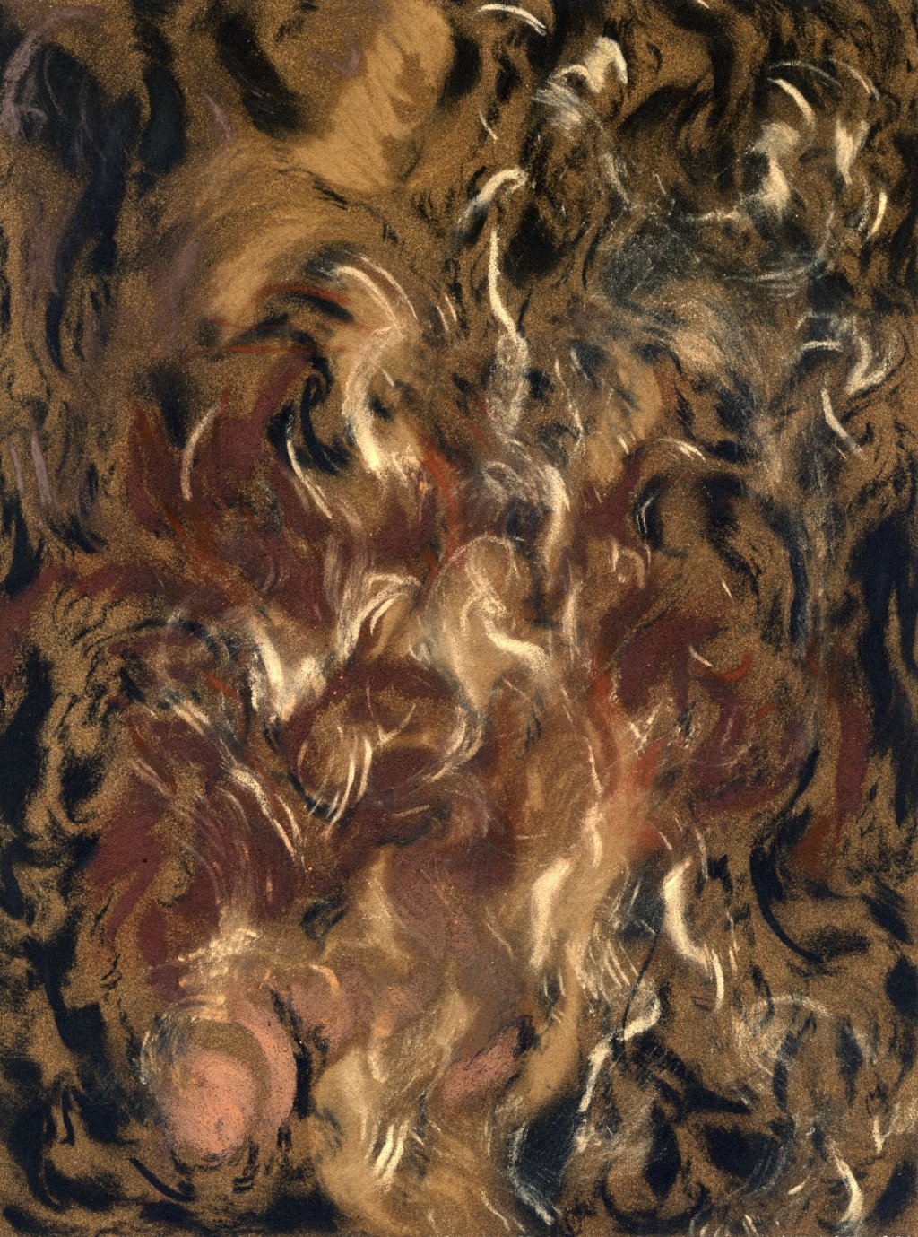 Monia Ben Hamouda “Untitled (Witnessing the deep deep blackhole we are digging in this earth, waiting for it to swallow us all, one by one), 4″,&nbsp;2025