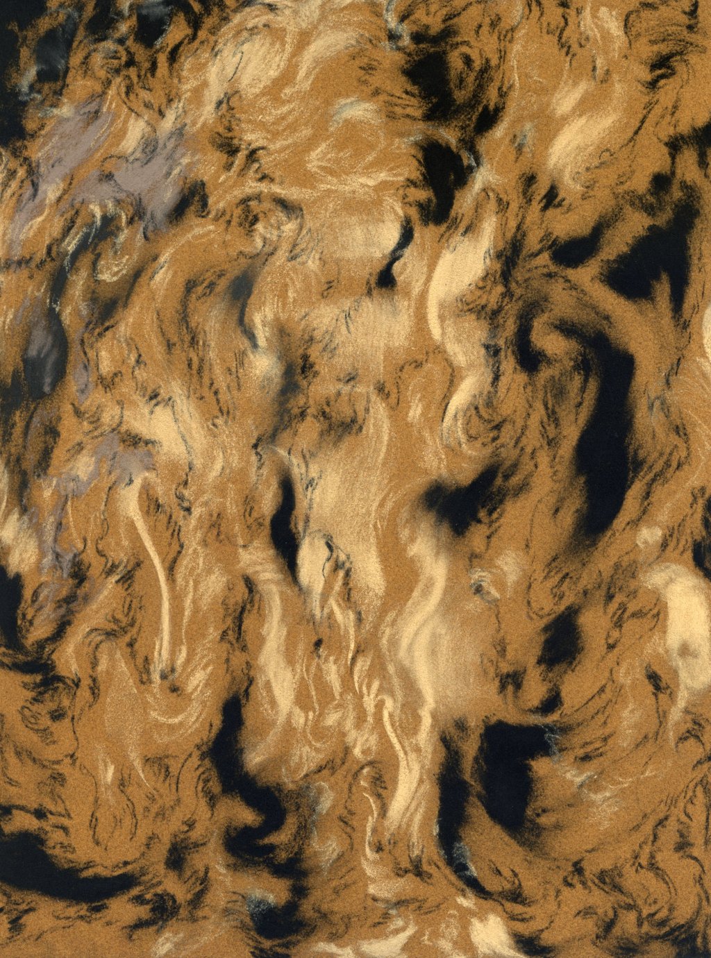 Monia Ben Hamouda, “Untitled (Witnessing the deep deep blackhole we are digging in this earth, waiting for it to swallow us all, one by one), 9”,&nbsp;2025