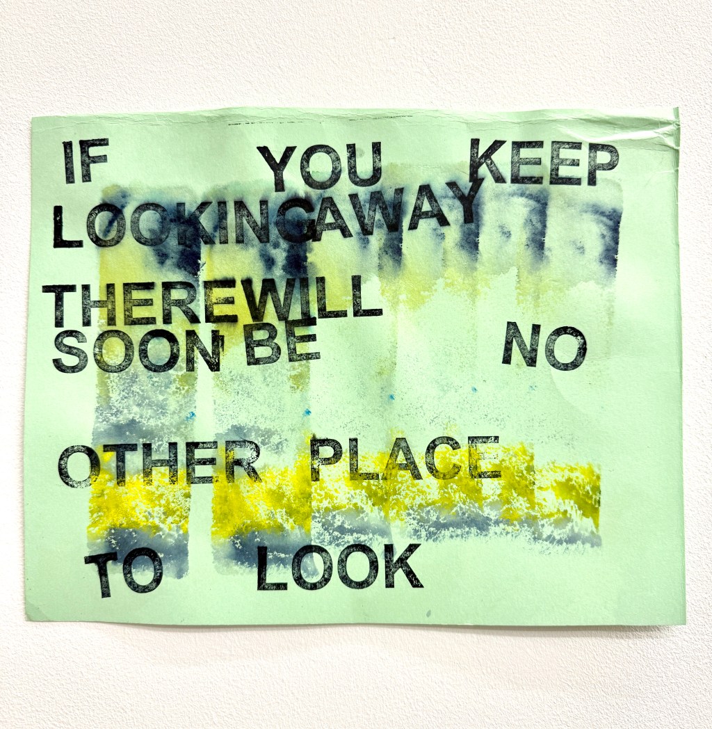 David Horvitz ‘IF YOU KEEP LOOKING AWAY THERE WILL SOON BE NO OTHER PLACE TO LOOK’, 2024 –&nbsp;ongoing